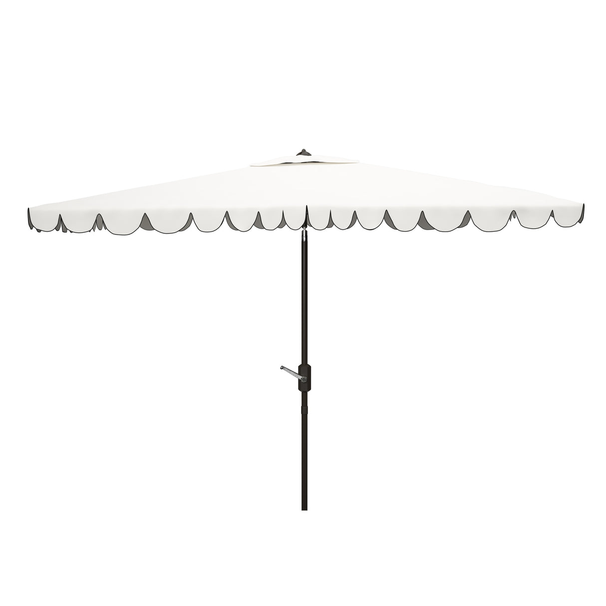 SAFAVIEH Outdoor Arleth 6.5 x 10 Ft Rectangle Crank Umbrella