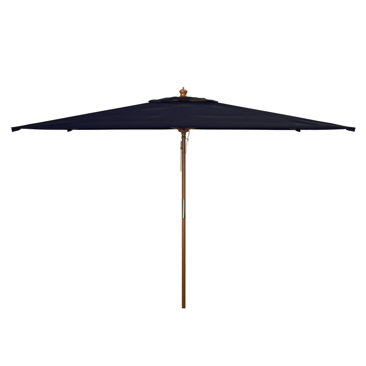 SAFAVIEH Outdoor Glauca 11-Foot Wooden Pulley Market Umbrella