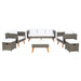 SAFAVIEH Outdoor Gojka 6-Piece Living Set - 69W x 26D x 27H