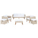 SAFAVIEH Outdoor Gojka 6-Piece Living Set - 69W x 26D x 27H