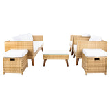 SAFAVIEH Outdoor Gojka 6-Piece Living Set - 69W x 26D x 27H