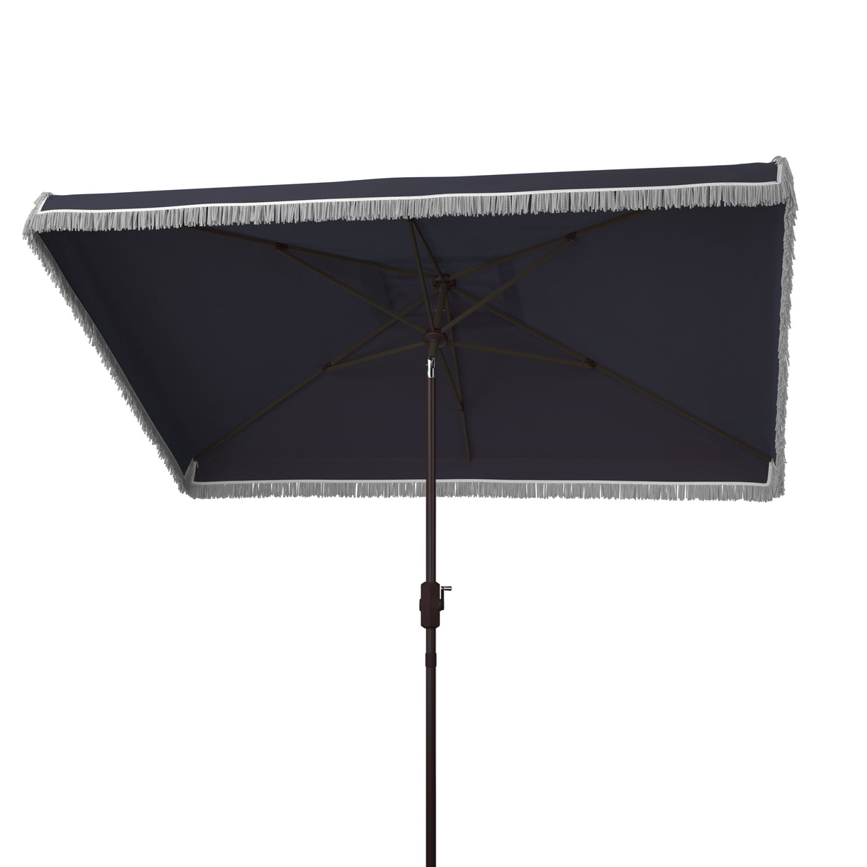 SAFAVIEH Outdoor Heidy 6.5 x 10 Rectangular Crank Umbrella, Base Not Included