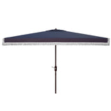 SAFAVIEH Outdoor Heidy 6.5 x 10 Rectangular Crank Umbrella, Base Not Included