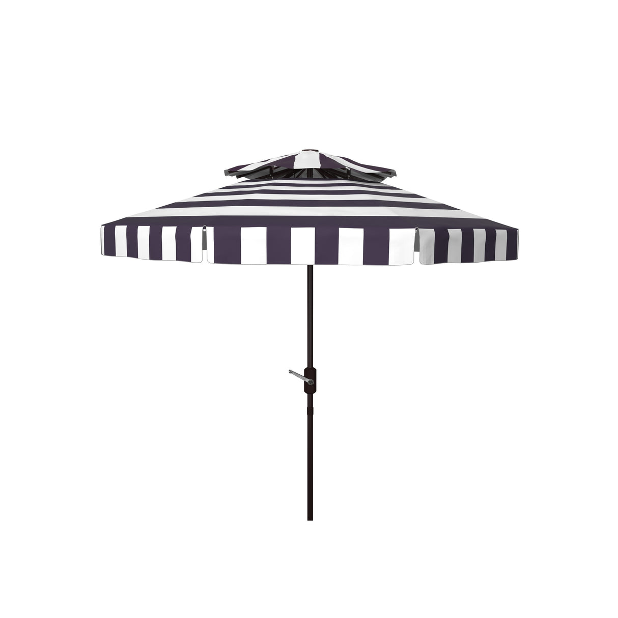 SAFAVIEH Outdoor Janiah Fashion Line 9Ft Double Top Umbrella, Base Not Included