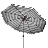 SAFAVIEH Outdoor Jaylee 11Ft Round Crank Umbrella