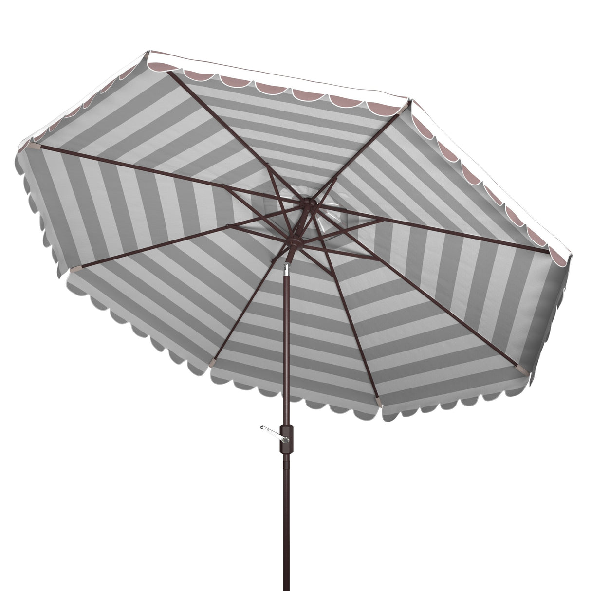 SAFAVIEH Outdoor Jaylee 11Ft Round Crank Umbrella