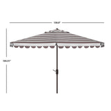 SAFAVIEH Outdoor Jaylee 11Ft Round Crank Umbrella