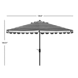 SAFAVIEH Outdoor Jaylee 11Ft Round Crank Umbrella