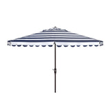 SAFAVIEH Outdoor Jaylee 11Ft Round Crank Umbrella