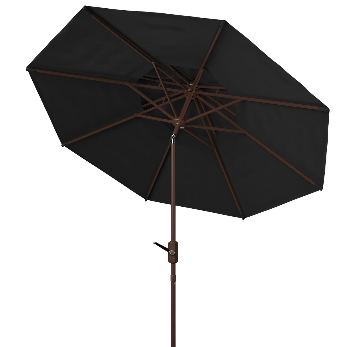 SAFAVIEH Outdoor Jayleen 9Ft Double Top Market Umbrella