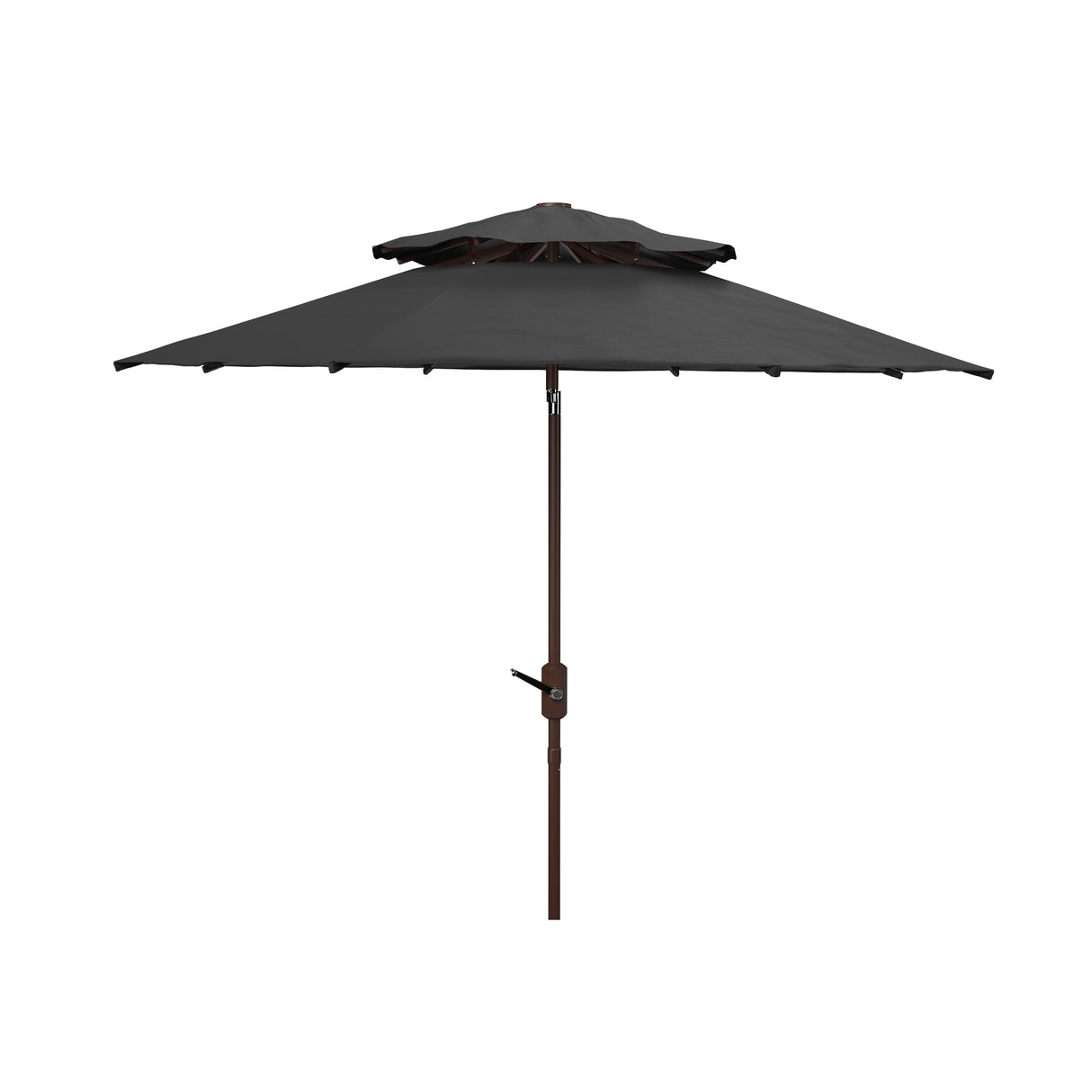 SAFAVIEH Outdoor Jayleen 9Ft Double Top Market Umbrella