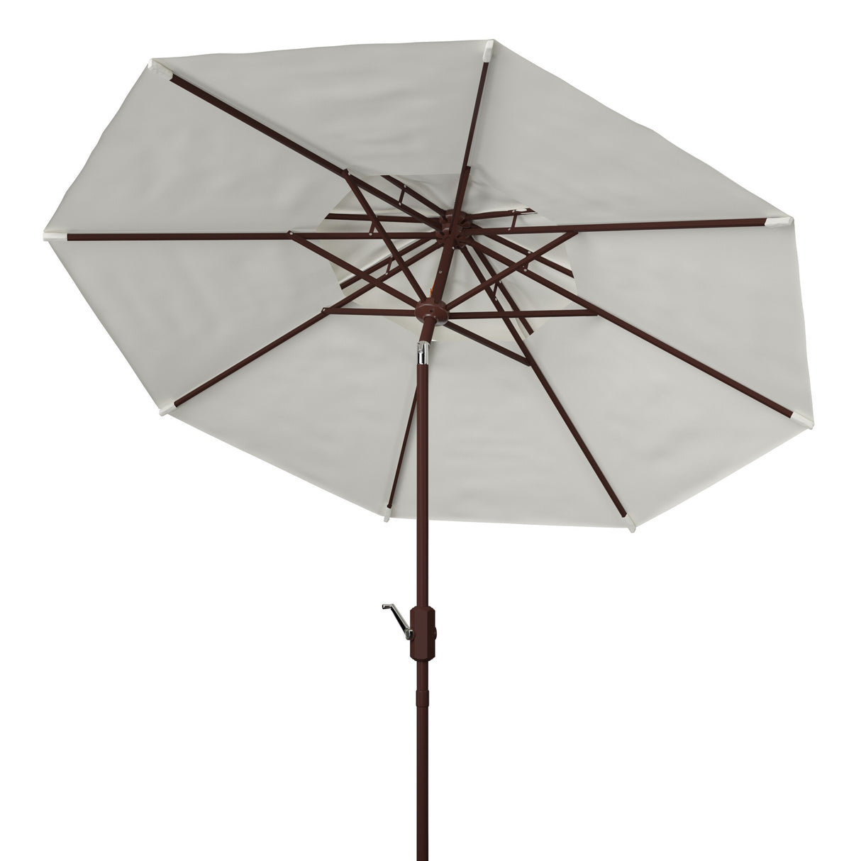 SAFAVIEH Outdoor Jayleen 9Ft Double Top Market Umbrella