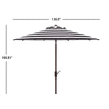 SAFAVIEH Outdoor Jokelien Fashion Line 11Ft Round Umbrella