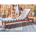 SAFAVIEH Outdoor Kaliyah Solid Wood Chaise Lounge Chair - 25Wx81Dx37H