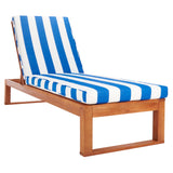 SAFAVIEH Outdoor Kaliyah Solid Wood Chaise Lounge Chair - 25Wx81Dx37H