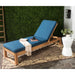 SAFAVIEH Outdoor Kaliyah Solid Wood Chaise Lounge Chair - 25Wx81Dx37H