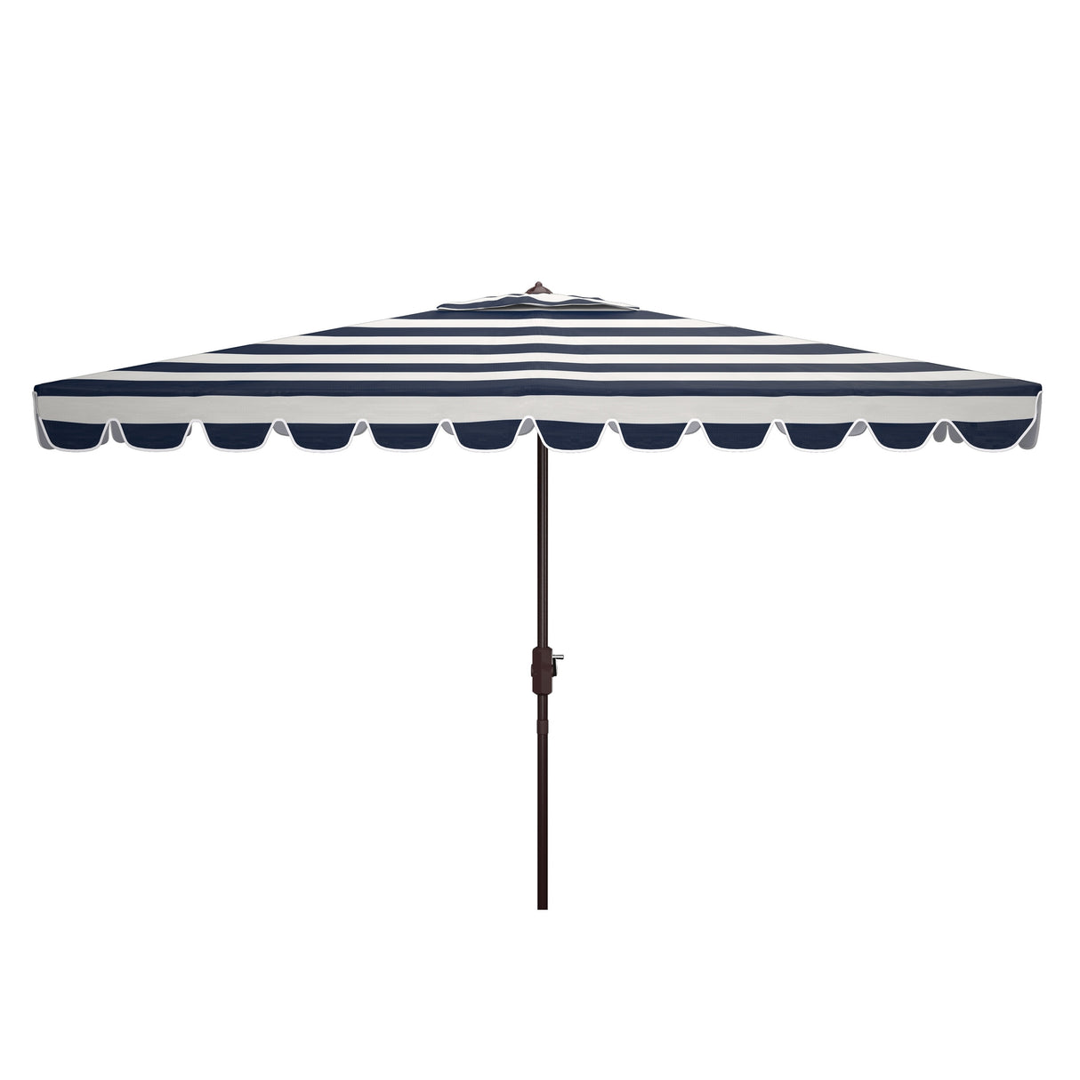 SAFAVIEH Outdoor Karma 6.5 x 10 Ft Rectangle Crank Umbrella