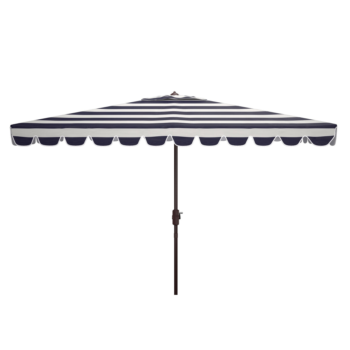 SAFAVIEH Outdoor Karma 6.5 x 10 Ft Rectangle Crank Umbrella