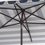 SAFAVIEH Outdoor Karma 6.5 x 10 Ft Rectangle Crank Umbrella