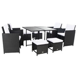 SAFAVIEH Outdoor Kaydence 5-Piece Patio Dining Set - 44Wx44Dx29H