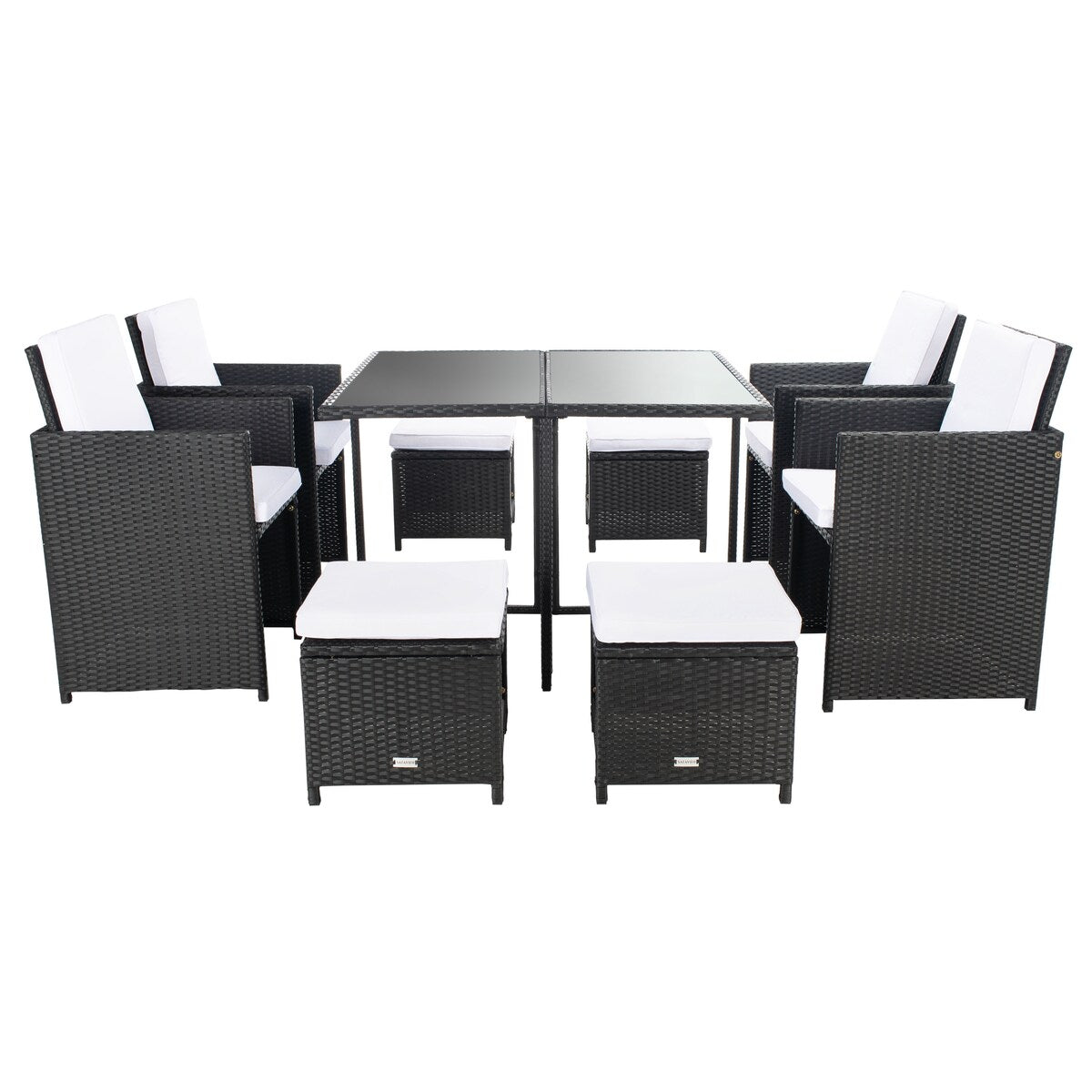 SAFAVIEH Outdoor Kaydence 5-Piece Patio Dining Set - 44Wx44Dx29H