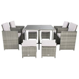 SAFAVIEH Outdoor Kaydence 5-Piece Patio Dining Set - 44Wx44Dx29H