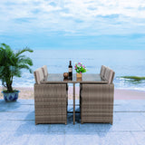 SAFAVIEH Outdoor Kaydence 5-Piece Patio Dining Set - 44Wx44Dx29H