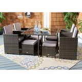 SAFAVIEH Outdoor Kaydence 5-Piece Patio Dining Set - 44Wx44Dx29H