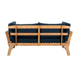 SAFAVIEH Outdoor Keira Solid Wood Covertible Daybed with Cushions - 82W x 30D x 29H