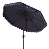 SAFAVIEH Outdoor Kjerstin Valance 9Ft Double Top Umbrella