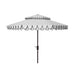 SAFAVIEH Outdoor Kjerstin Valance 9Ft Double Top Umbrella