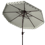 SAFAVIEH Outdoor Kjerstin Valance 9Ft Double Top Umbrella