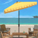 SAFAVIEH Outdoor Kjerstin Valance 9Ft Double Top Umbrella