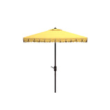 SAFAVIEH Outdoor Kjerstin Valance 9Ft Double Top Umbrella