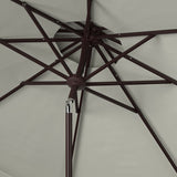 SAFAVIEH Outdoor Kjerstin Valance 9Ft Double Top Umbrella