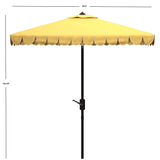 SAFAVIEH Outdoor Kjerstin Valance 9Ft Double Top Umbrella