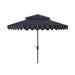 SAFAVIEH Outdoor Kjerstin Valance 9Ft Double Top Umbrella