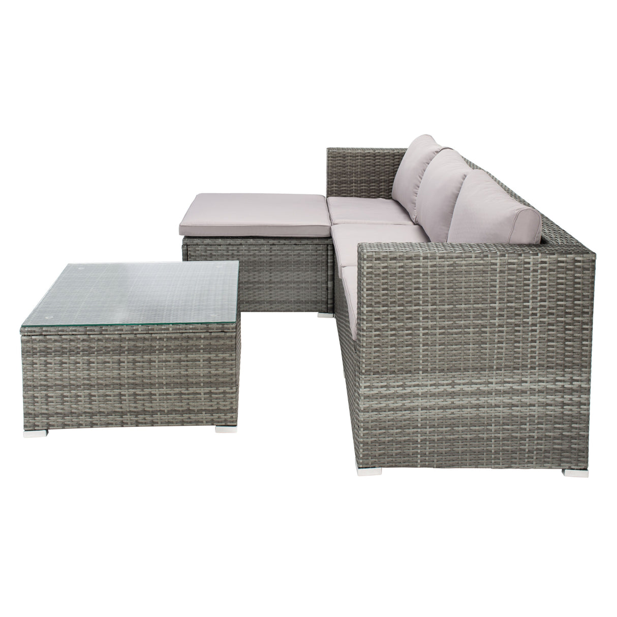 SAFAVIEH Outdoor Lainey 3-Piece Patio Set - 51W x 26D x 27H