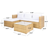 SAFAVIEH Outdoor Lainey 3-Piece Patio Set - 51W x 26D x 27H