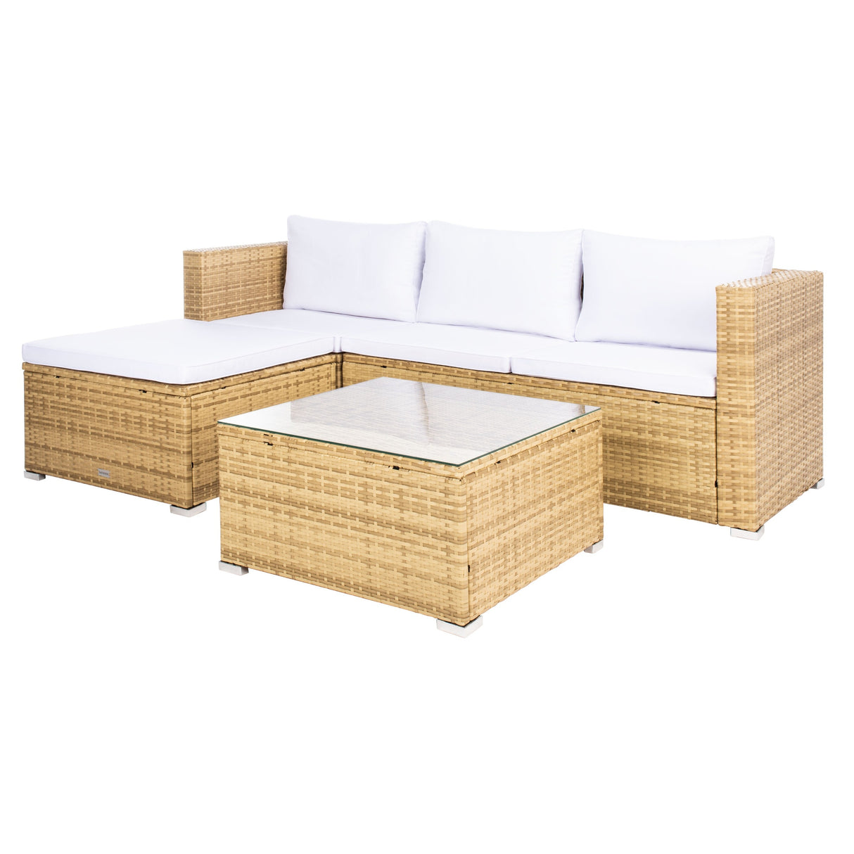 SAFAVIEH Outdoor Lainey 3-Piece Patio Set - 51W x 26D x 27H