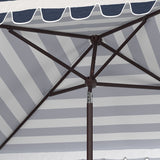 SAFAVIEH Outdoor Linn 7.5 Ft Square Crank Umbrella