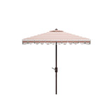 SAFAVIEH Outdoor Linn 7.5 Ft Square Crank Umbrella