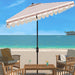 SAFAVIEH Outdoor Linn 7.5 Ft Square Crank Umbrella