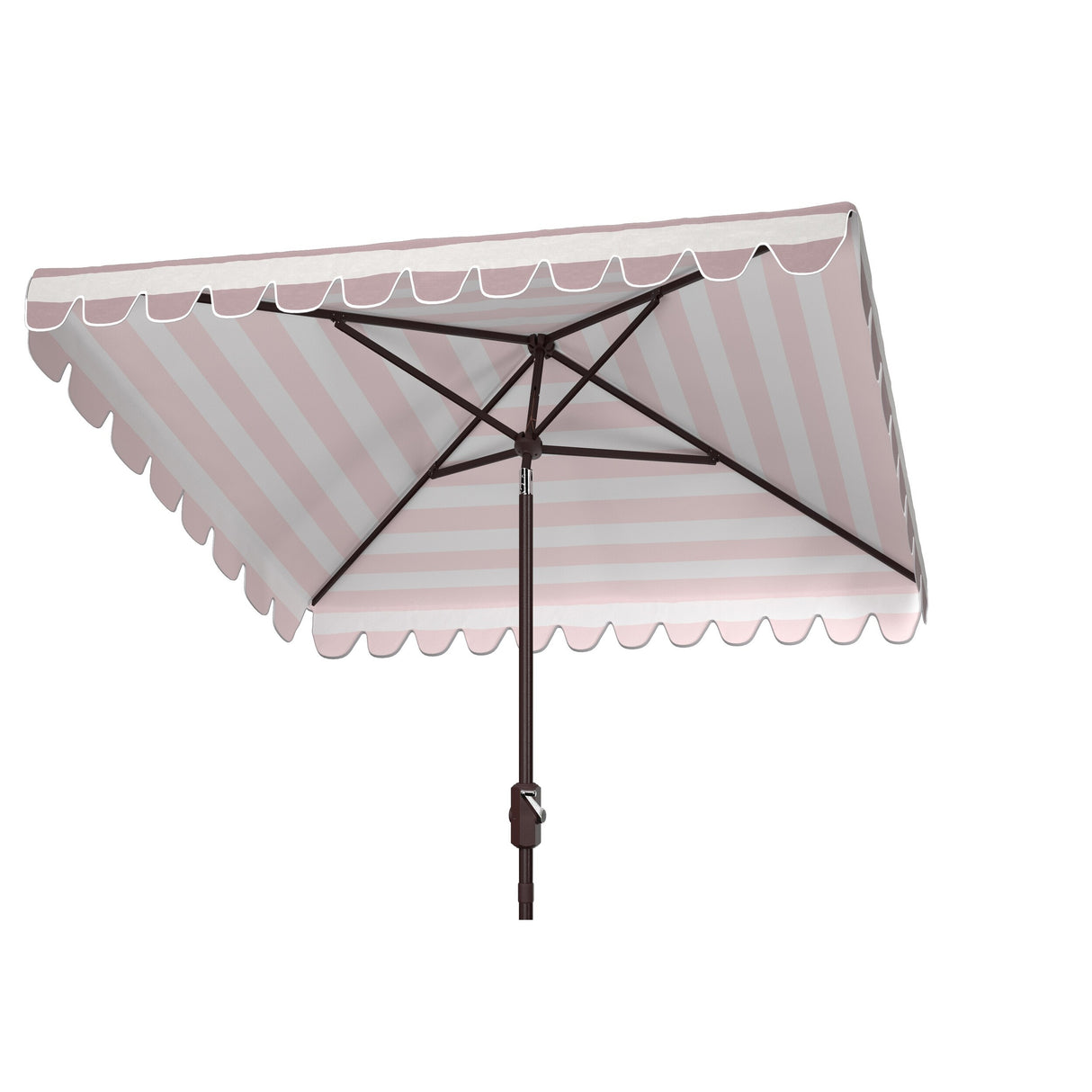 SAFAVIEH Outdoor Linn 7.5 Ft Square Crank Umbrella