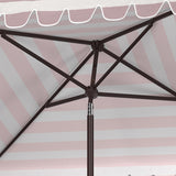 SAFAVIEH Outdoor Linn 7.5 Ft Square Crank Umbrella