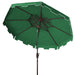 SAFAVIEH Outdoor Livia 9Ft Double Top Market Umbrella, Base Not Included