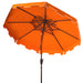 SAFAVIEH Outdoor Livia 9Ft Double Top Market Umbrella, Base Not Included