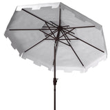 SAFAVIEH Outdoor Livia 9Ft Double Top Market Umbrella, Base Not Included