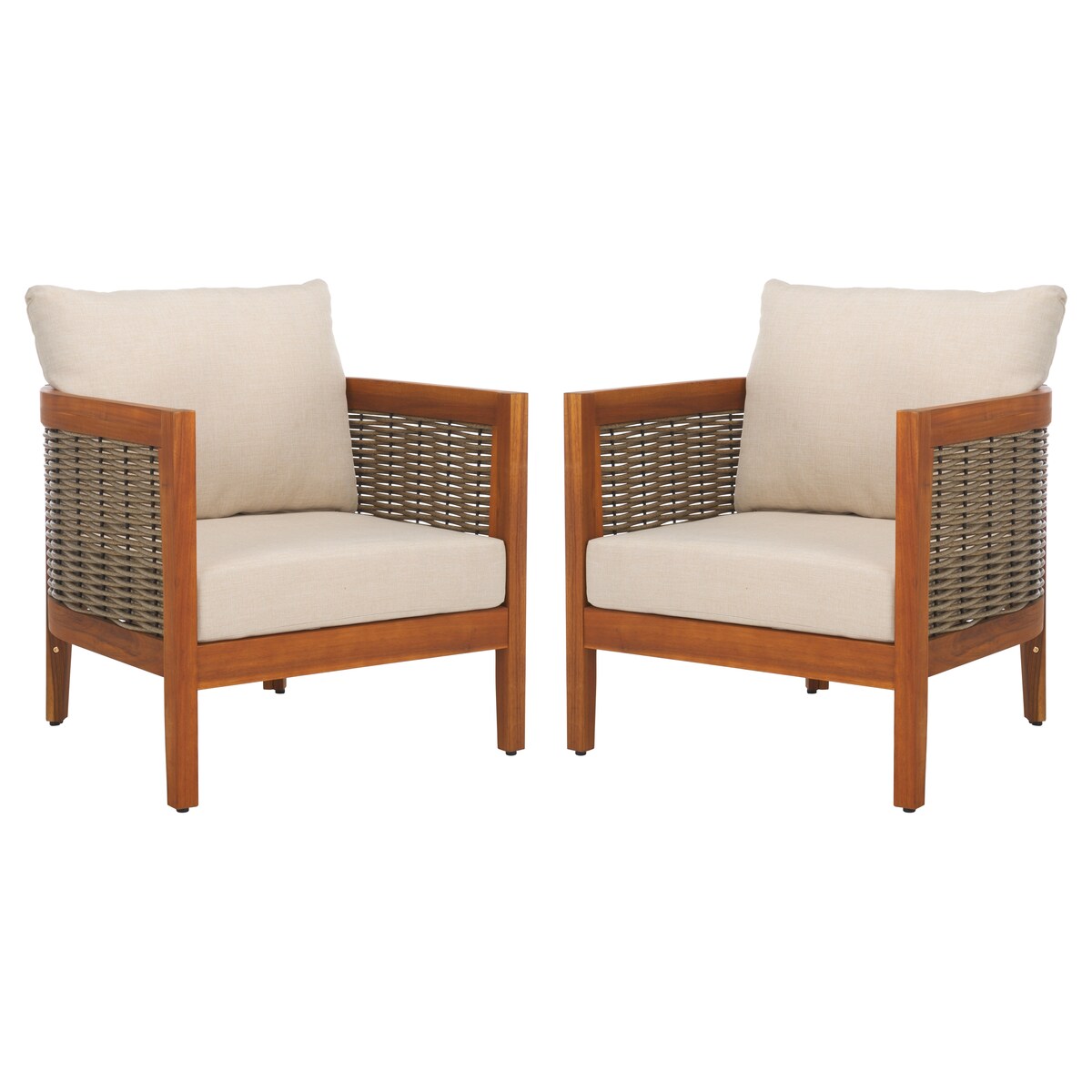 SAFAVIEH Outdoor Living Amanda Chair [SET of 2] - 28Wx30Dx25H