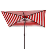 SAFAVIEH Outdoor Living Athens 6.5 x 10-foot Rectangular Crank Umbrella